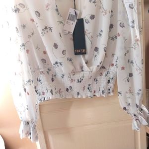 White floral truth by republic blouse
